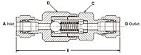 Hoke 6100 Ball Check Valve Secondary